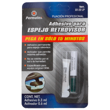 Imagen de ADHESIVO 3 ML PARA ESPEJO RETROVISOR PERMATEX 22-22LP