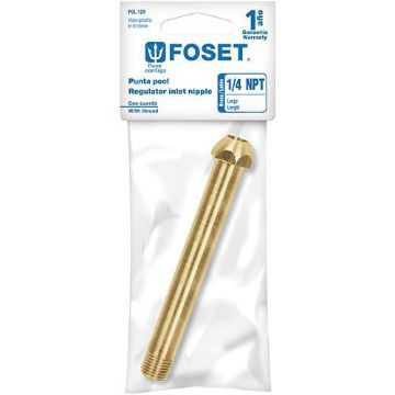 Imagen de PUNTAS POOL DE 1/4 PULG PARA GAS DE ROSCA 6 CM FOSET POL-6R