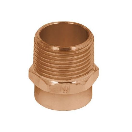 Imagen de CONECTOR ROSCA EXTERIOR LATON COBRIZADO 1/2 PULG FOSET CC-611