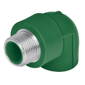 Imagen de CODO 90 PPR ROSCA MACHO 1/2 PULG 20MM FOSET CV-511