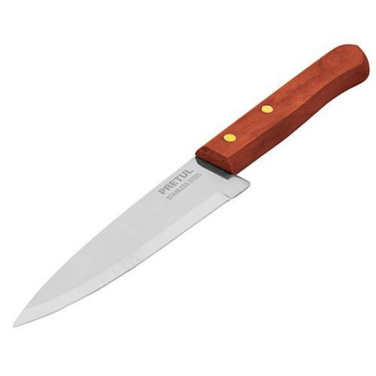 Imagen de CUCHILLO DE CHEF 7 PULG MANGO MADERA PRETUL CUCH-M71