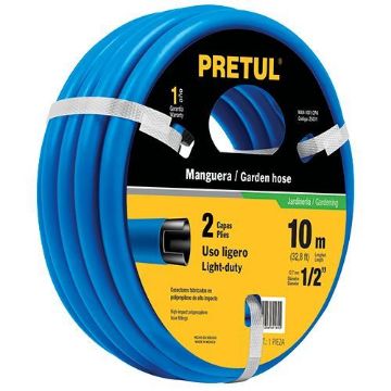 Imagen de MANGUERA 15 M 1/2 PULG  CONEXIONES PLASTICAS  PRETUL MAN-15X1/2PA