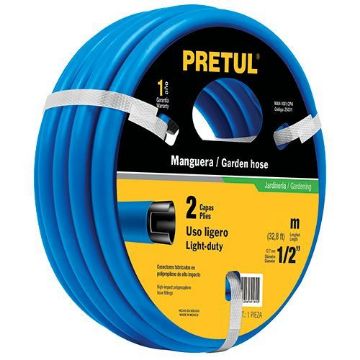 Imagen de MANGUERA 10 M 1/2 PULG  CONEXIONES PLASTICAS PRETUL MAN-10X1/2PA