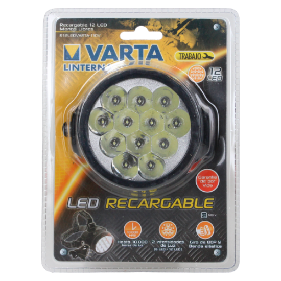 Imagen de D 1 LINTERNA RECARGABLE MANOS LIBRES  RAYOVAC 12LED110VVAR