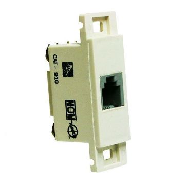 Imagen de PLACA BLANCA CON TOMA DE TELEFONO RJ11 4 HILOS  MODUS PRO E2082/11PTLAB