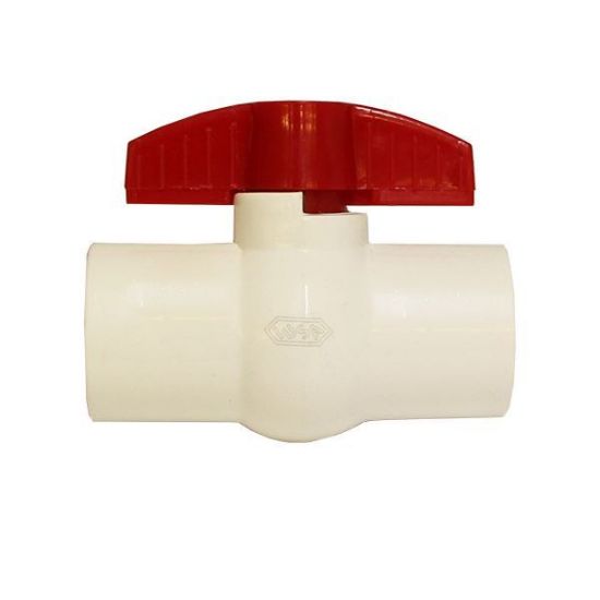 Imagen de VALVULA DE BOLA ROSCABLE 1 PULGADA PVC HIDRAULICO CED-40 IUSA 615317