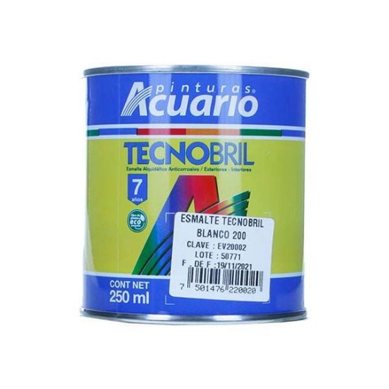 Imagen de ESMALTE 1/4 L TECNOBRIL BLANCO ACUARIO EV20002