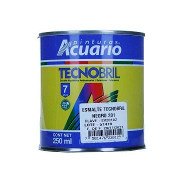 Imagen de ESMALTE 1/4 L TECNOBRIL NEGRO ACUARIO EV20102