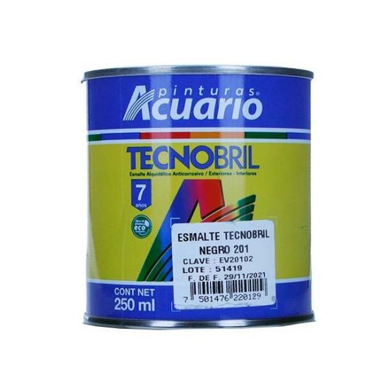 Imagen de ESMALTE 1/4 L TECNOBRIL NEGRO ACUARIO EV20102