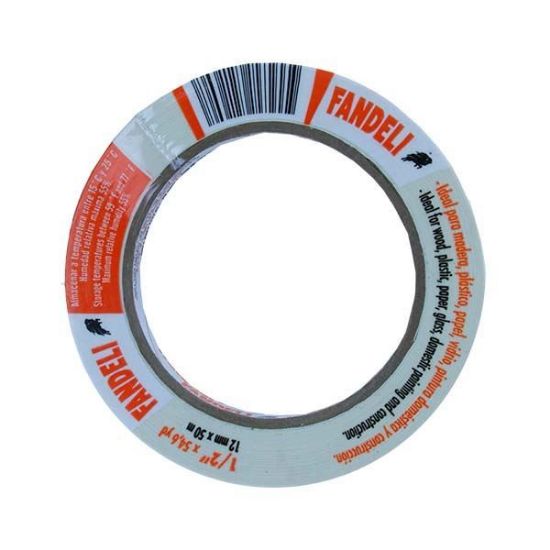 Imagen de MASKING TAPE DE 1/2 MULTIUSOS  12 mm X 50m FANDELI 72160