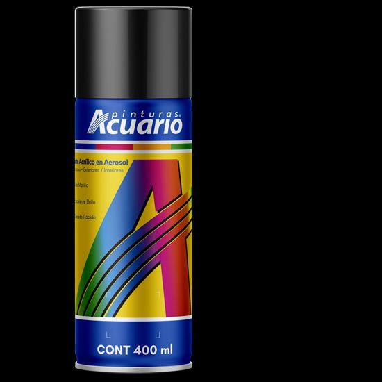 Imagen de ESMALTE NEGRO METALICO AEROSOL ACUARIO AA79405